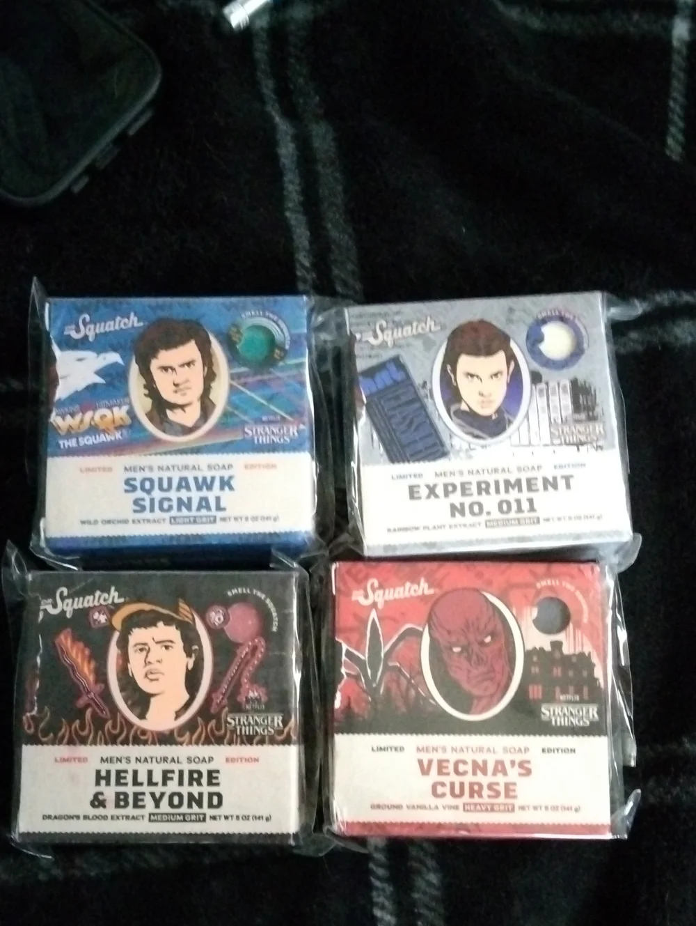 Squatch x Stranger Things Soap Set - 4 Limited Edition Dr. Squatch Soaps